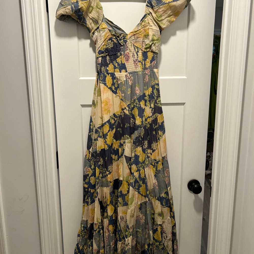 Free People Multicolor Floral Maxi Dress
